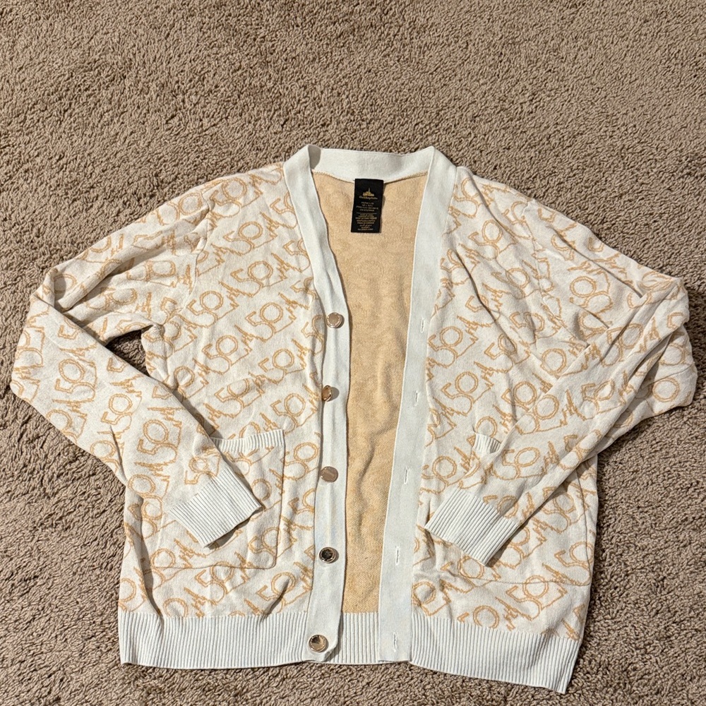 Disney Beige and White Women's Cardigan